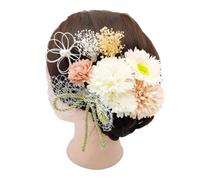Vdaxvme Épingles à cheveux en forme de fleur avec marguerites pour femmes et filles - Japonisme floral pour Tsumami