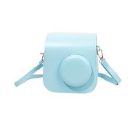 Vdaxvme Étui de protection pour appareil photo et appareil photo - Résistant aux chocs - Sac de rangement de voyage avec bandoulière, turquoise