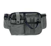 Vdaxvme Fannys Pack d'infirmière avec support de ruban adhésif, poche multi-compartiments pour équipement médical, organiseurs de soins infirmiers, sac de ceinture, tablier de hanche, gris, 6.24x3.9in