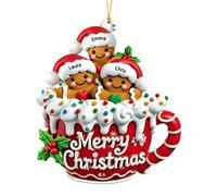 Vdaxvme Festival Élégant en Pain D'épices Acrylique Ornements d'arbre À Biscuits Décorations De Fête Vacances pour Cheminées Manteaux Décorations Noël Ornement Acrylique