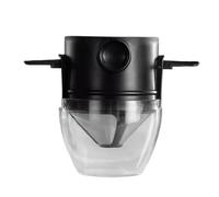 Vdaxvme Filtre à café pliable robuste, double couche en acier inoxydable, système de brassage portable pour la maison, le camping, le lieu de travail, compte-gouttes à café pliable pour les voyages