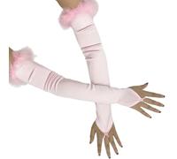 Vdaxvme , Gants sans doigts teints pour femme, longueur au coude, élégants, pour les occasions formelles, soirée des années 1920, vêtements de bras, sans doigts, b, taille unique