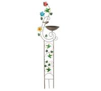 Vdaxvme Grille de jardin historique en fer inoxydable 152,4 cm de haut - Aide les plantes à monter pour terrasse extérieure - Grille de jardin antique pour l'extérieur