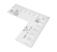 Vdaxvme Guide de placement de règle d'alignement pour broderie et sérigraphie, construction acrylique, 21 cm