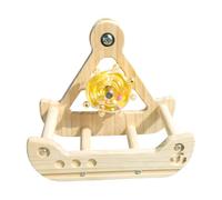 Vdaxvme Gymnase De Jeu Dynamique pour Perroquets avec Mouvement Bascule Jouet Perche Debout À Croquer en Toute Sécurité Les Fiançailles Et Le Divertissement des Petits Oiseaux Jouet Cage