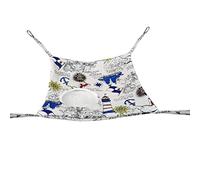 Vdaxvme Hamac pour petit animal pour cage double couche lit chaud pour hamster perroquet ours doré balançoire suspendue