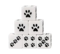 Vdaxvme Jeu de jeux Bloc carré Enseignement des mathématiques Jouet éducatif Dessins Dessin Motif Résine Cube Six Côtés Cube avec Point Enseignement des Mathématiques Jouet éducatif