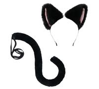 Vdaxvme Joli bandeau d'oreille pour femme avec queue pour prendre des photos, bandeaux, multicolore, dessin animé, carnaval
