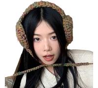 Vdaxvme Joli cache-oreilles en forme d'étoile crochetée pour femmes et enfants - Pour l'hiver, Noël, Nouvel An