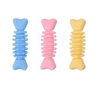 Vdaxvme Jouet à mâcher pour chien en forme d'os à mâcher - 3 pièces - Jouet pour animaux de compagnie - Jouet de dentition de Noël