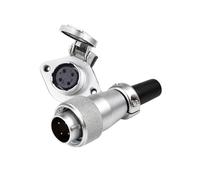 Vdaxvme Kit industriel S16TQ+ZG sûr et stable, connecteur étanche, résistance à la corrosion, prise aéronautique, simple