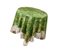Vdaxvme Linge de Table French Designs 135x135cm avec détail en, Green