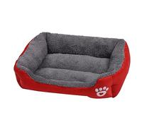 Vdaxvme Lit pour animal de compagnie avec coussin en fourrure, doux et beau panier antidérapant, canapé pour chien, nid de coussin en fourrure pour chiots, protection du canapé