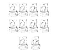 Vdaxvme Lot de 10 clips de fixation pour couvercles d'aquarium, épaisseurs multiples, support de couvercle