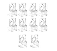 Vdaxvme Lot de 10 clips de fixation pour couvercles d'aquarium, épaisseurs multiples, support de couvercle