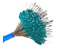Vdaxvme Lot de 100 bouchons professionnels en silicone pour ligne de pêche ovale