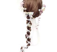 Vdaxvme Lot de 11 épingles à cheveux en forme de fleur de style chinois pour fille qui prend des photos délicates pour les fêtes