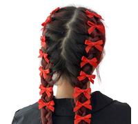 Vdaxvme Lot de 15 barrettes à cheveux antidérapantes avec nœud pour femmes et filles avec ruban mignon
