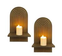 Vdaxvme Lot de 2 étagères murales pour exposer des photos et des œuvres d'art, étagère de rangement pour petites plantes, décoration de salon