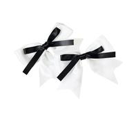 Vdaxvme Lot de 2 pinces à cheveux en forme de nœud en ruban pour fille en forme de bec de canard