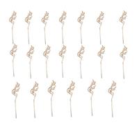 Vdaxvme Lot de 20 barrettes à cheveux vintage antidérapantes en forme d'ailes d'oiseaux chinois pour chignons