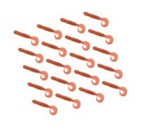 Vdaxvme Lot de 20 leurres souples pour pêche en voyage - Haute élasticité - Flottants - Pour plusieurs techniques