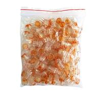 Vdaxvme Lot de 200 bornes de connexion à sertir 1 port - Connecteur transparent - Câble Ethernet - Cordon téléphonique