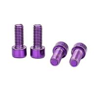 Vdaxvme Lot de 4 boulons de rechange en acier inoxydable pour cage de bouteille d'eau 5 x 12 mm