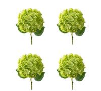 Vdaxvme Lot de 4 fleurs d'hortensias robustes et flexibles - Assemblage facile - Décorations de fête à la maison - Pièces maîtresses d'hortensias