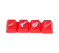 Vdaxvme Lot de 4 touches de jeu mécaniques pour touches de direction ABS OEM rétroéclairées en hauteur