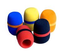 Vdaxvme Lot de 5 capuchons en mousse épaissie pour microphone - Pour studio KTV professionnel - Grille de protection de rechange pour pare-brise