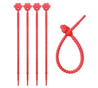 Vdaxvme Lot de 5 serre-câbles polyvalents et robustes en silicone - Portable et réutilisable - Couleur élégante - Pour organiser les câbles des articles ménagers, taille unique, comme décrit