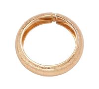 Vdaxvme Luxueuse manchette large rayée avec perles métalliques en forme de gouttelettes - Design ouvert pour un usage quotidien - Bracelet tendance en métal, taille unique, Comme décrit