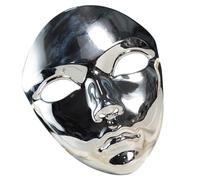 Vdaxvme Masque intégral de couleur métallique pour Halloween, pour femmes, hommes, amateurs de cosplay, bal masqué
