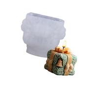 Vdaxvme Moule de fabrication de vacances avec accents de Noël, formes festives pour savon, chocolat, projets d'artisanat de Noël