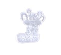 Vdaxvme Moule semi-stéréoscopique en silicone époxy pour décoration murale de bureau Motif Père Noël