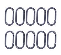 Vdaxvme Mousqueton à clip ovale en alliage d'aluminium avec crochet de verrouillage lourd pour camping, pêche, randonnée, voyages, randonnées