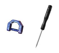 Vdaxvme Mousqueton Porte-clés avec tournevis amovible Équipement d'extérieur léger pour la randonnée, le camping Porte-clés multicolore indispensable