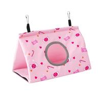 Vdaxvme Nid d'oiseau chaud d'hiver pour perroquet - Hamac suspendu en peluche - Lit pour perruches - Cage à oiseaux - Cachette pour dormir - Balançoire chaude - Grotte pour furet - Reptiles