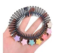 Vdaxvme Peigne à cheveux circulaire extensible en plastique pour femmes et filles