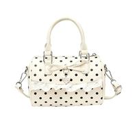 Vdaxvme Petit sac à bandoulière pratique en polyuréthane - Sac à bandoulière compact pour un usage quotidien - Joli sac à bandoulière pour filles, blanc