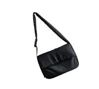 Vdaxvme Petit sac carré pratique en nylon résistant à l'usure avec sangle réglable pour utilisation en extérieur Mode japonaise, Noir , One Size