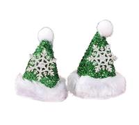 Vdaxvme Pince à bec de canard pour enfants - Chapeau de Noël - Paillettes - Pour fête de Noël