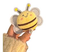 Vdaxvme Pince à cheveux en forme d'abeille en peluche de dessin animé - Pince à cheveux en forme d'abeille - Pince élégante pour femme - Broche mignonne