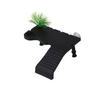 Vdaxvme Plate-Forme D pour Tortues Solides Réservoirs De Grotte Pierre 'Eau pour La Maison Et Les Petits Aquariums Utilisation De Réservoirs 'Eau Décoration