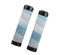 Vdaxvme Poignées pour une Utilisation Quotidienne à Vélo, Light blue | Enveloppée De PU, Extrémité Verrouillable