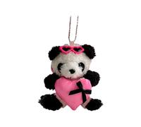 Vdaxvme Porte-clés en forme de panda en peluche - Joli pendentif de voiture - Décoration de téléphone - Bijoux tendance pour femme et fille - Panda de soin - Dos de téléphone portable cl