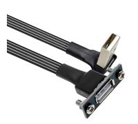 Vdaxvme Rallonge USB 2.0 flexible avec connecteur pour des configurations peu encombrantes 20 cm-300 cm Montage sur panneau