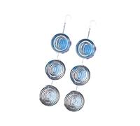 Vdaxvme Répulsif à oiseaux à vent Spinner en acier inoxydable Décoration de jardin rotative réfléchissante pour l'extérieur Cour et terres agricoles. Répulsif à oiseaux alimenté par le vent en acier