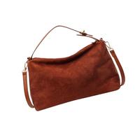 Vdaxvme Sac à bandoulière confortable avec poches zippées - Design ergonomique - Léger - Indispensable pour l'automne et l'hiver - Léger - Indispensable pour l'automne et l'hiver, marron